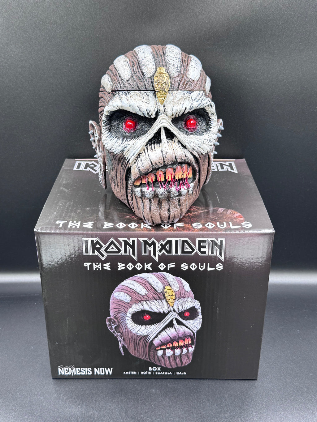 Officially Licensed Iron Maiden The Book of Souls Eddie Head Box