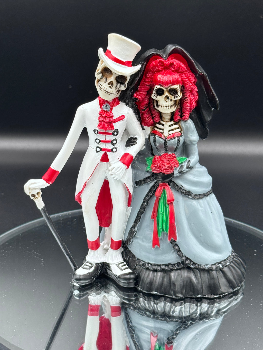 Forever By Your Side Figurine Skeleton Wedding Bride Groom Valentine