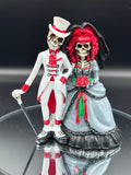 Forever By Your Side Figurine Skeleton Wedding Bride Groom Valentine