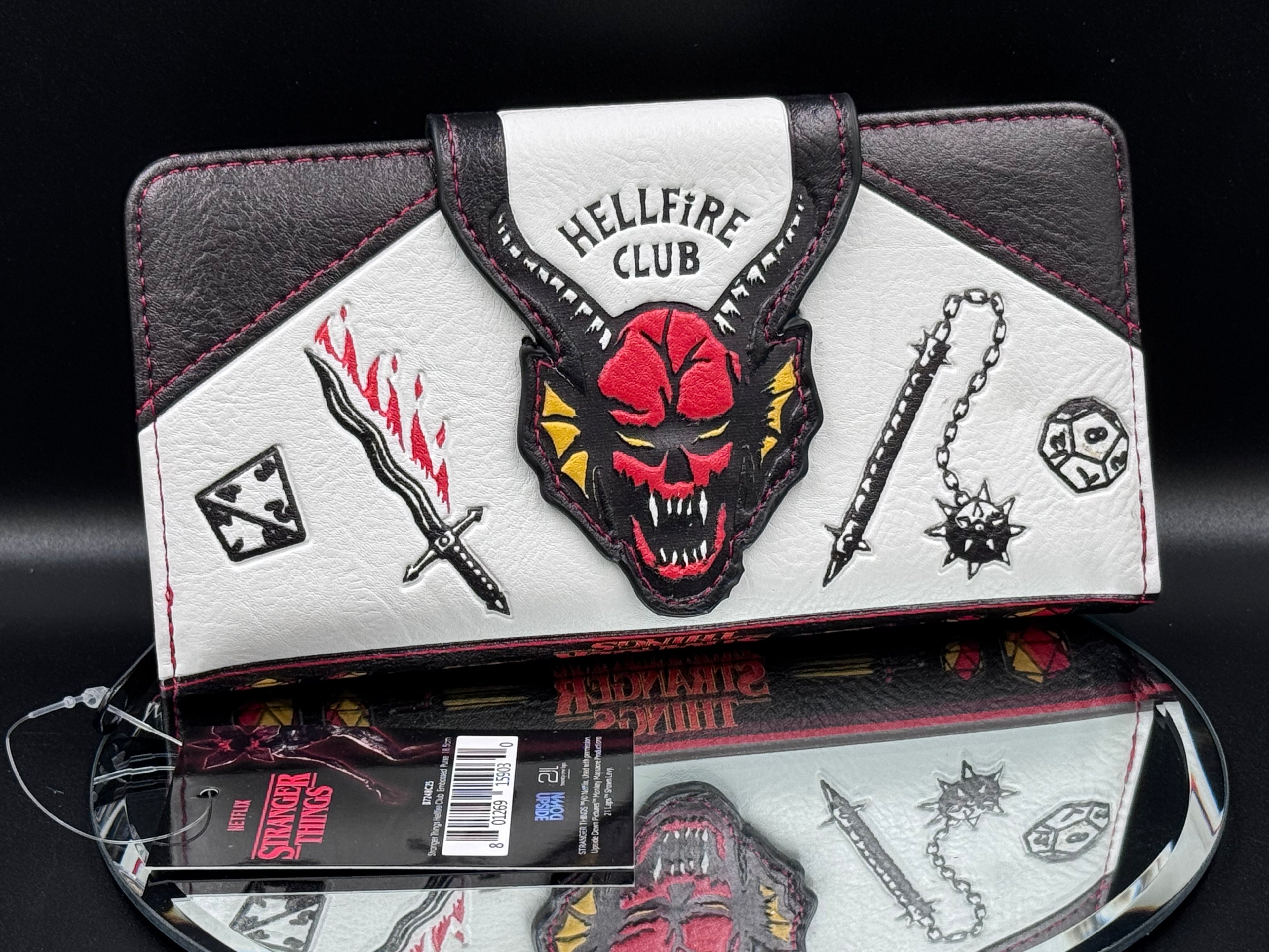 Stranger Things Hellfire Club Embossed Purse 10.5cm