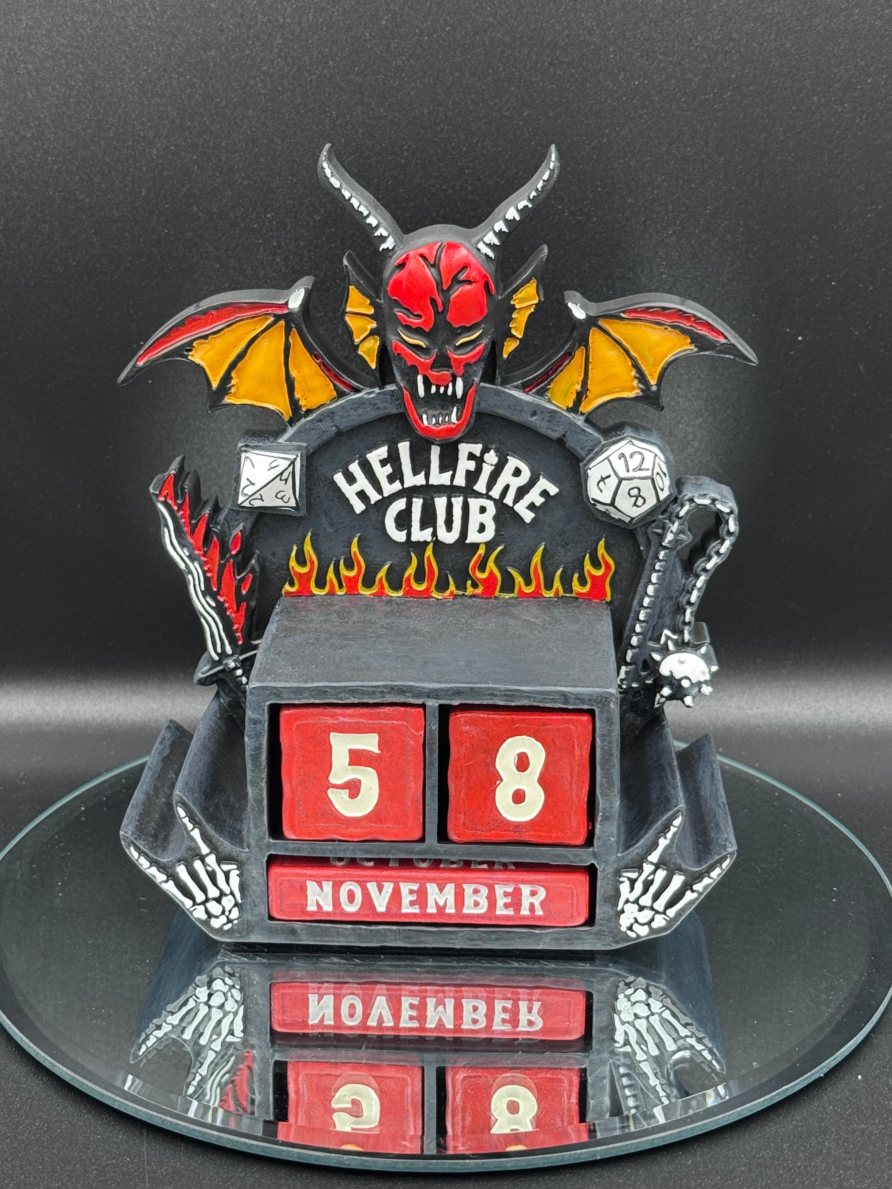 Stranger Things Hellfire Club Perpetual Calendar