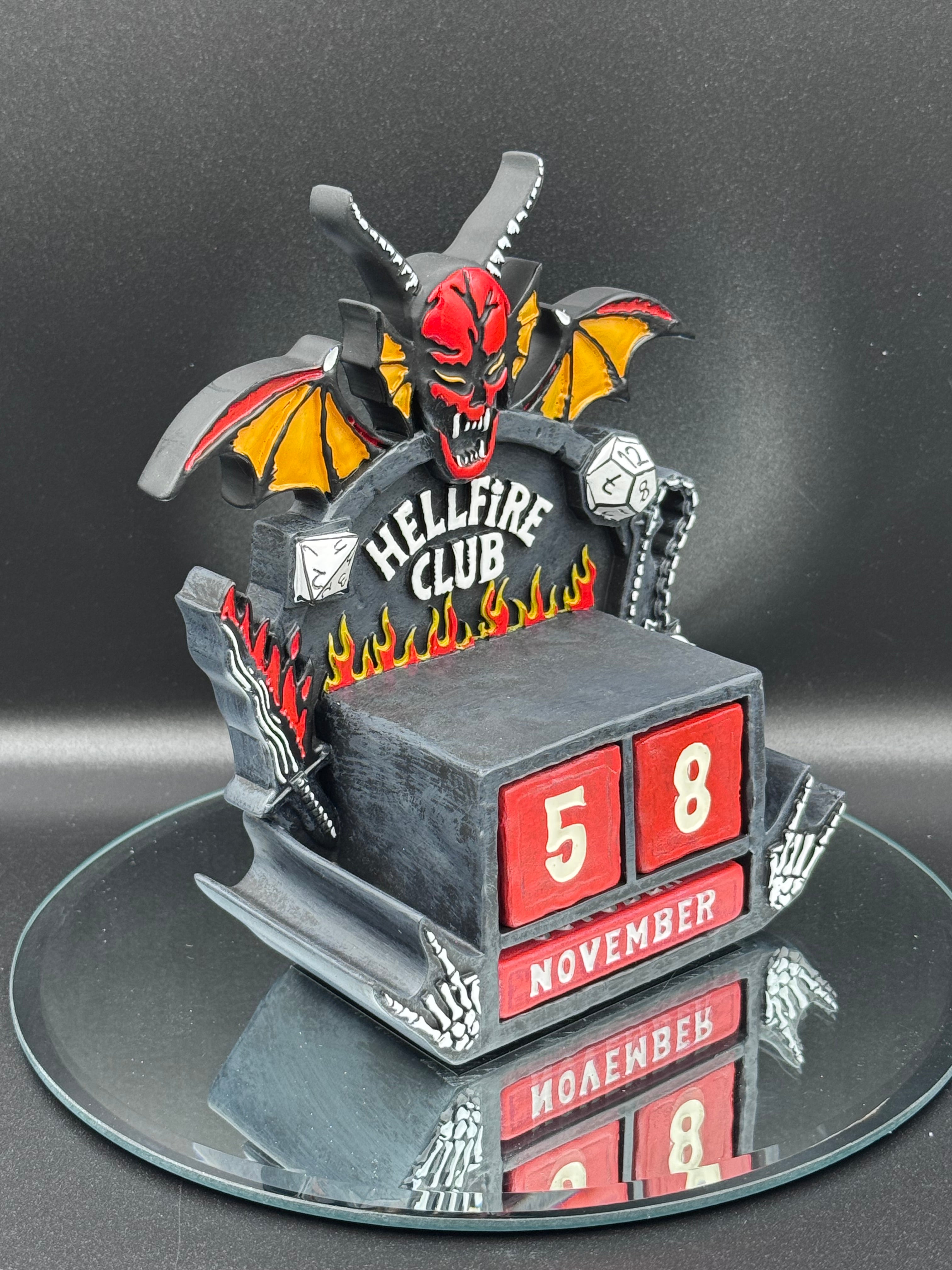 Stranger Things Hellfire Club Perpetual Calendar