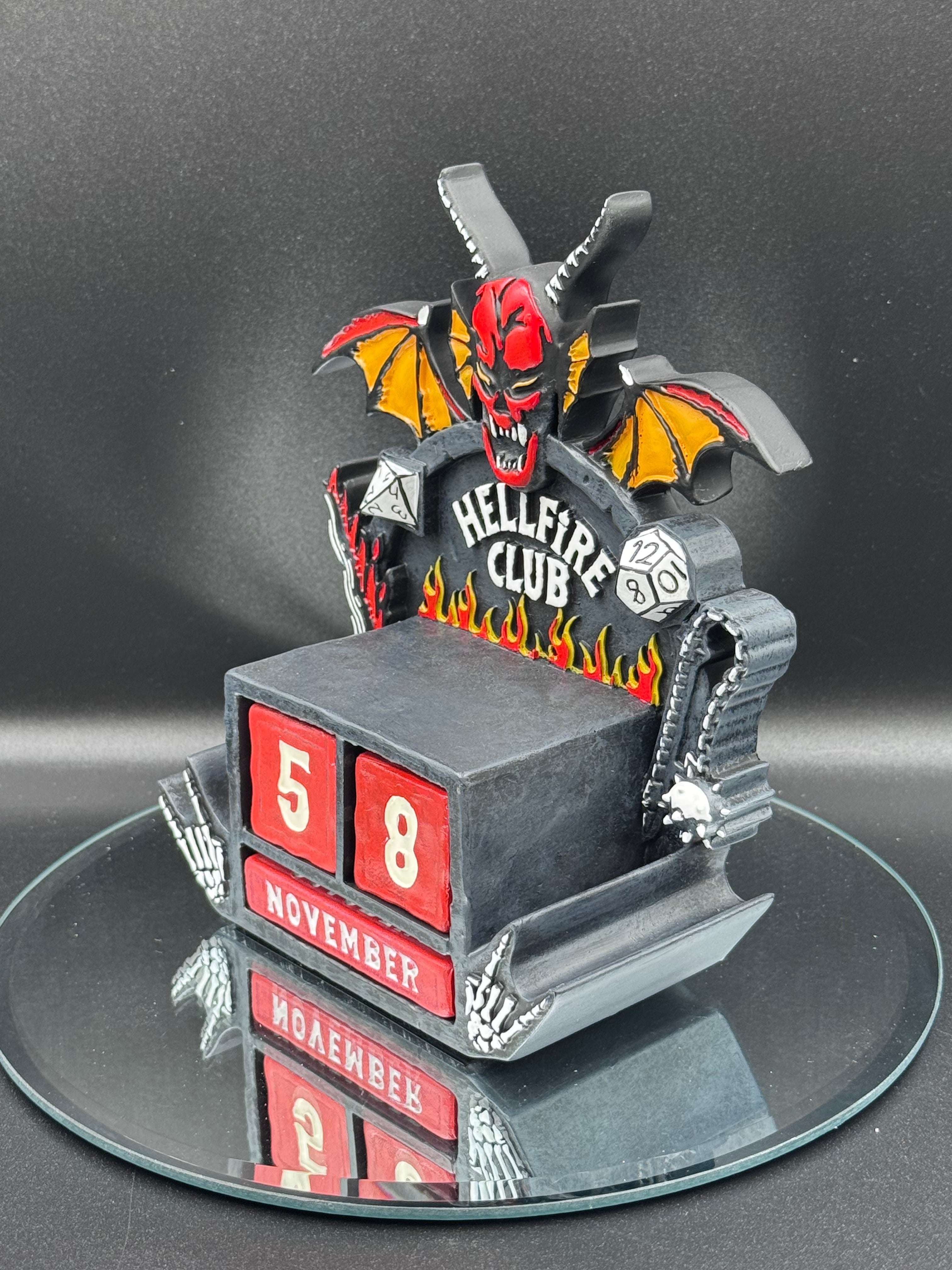 Stranger Things Hellfire Club Perpetual Calendar