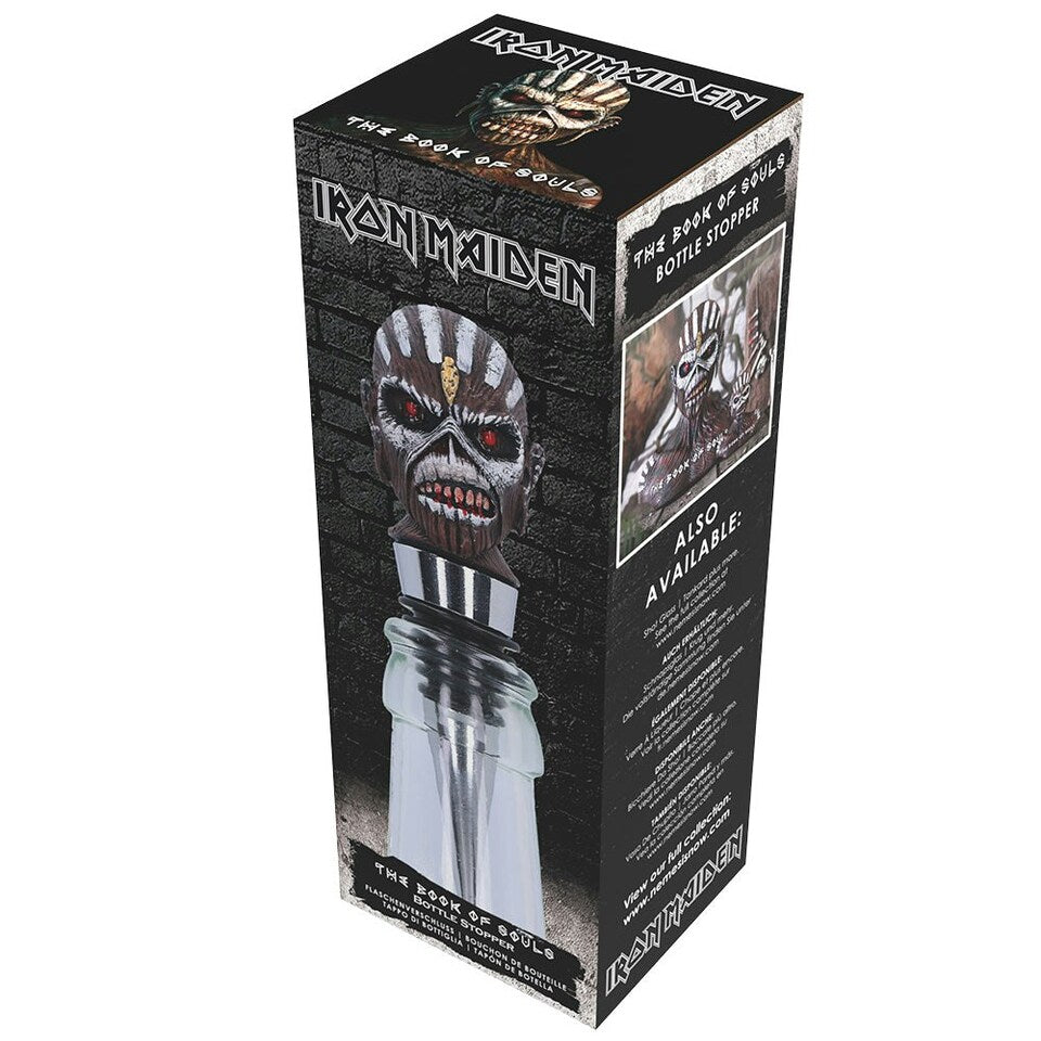 Iron Maiden Book of Souls Eddie Bottle Stopper, 10cm | Nemesis Now