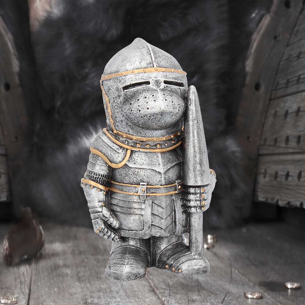 Sir Pokealot Silver Knight Figurine | Fantasy Medieval Collectible | Nemesis Now 11cm
