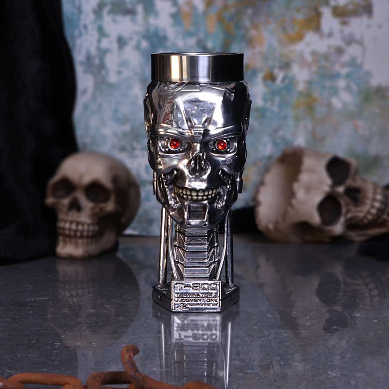 Terminator 2 T-800 Head Goblet | Officially Licensed Wine Glass