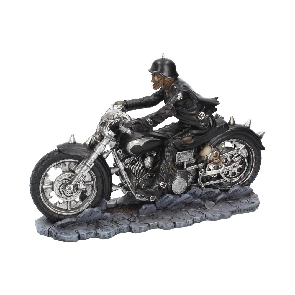 Hell on the Highway Skeleton Motorbike Figurine 20.5cm – Officially Licensed