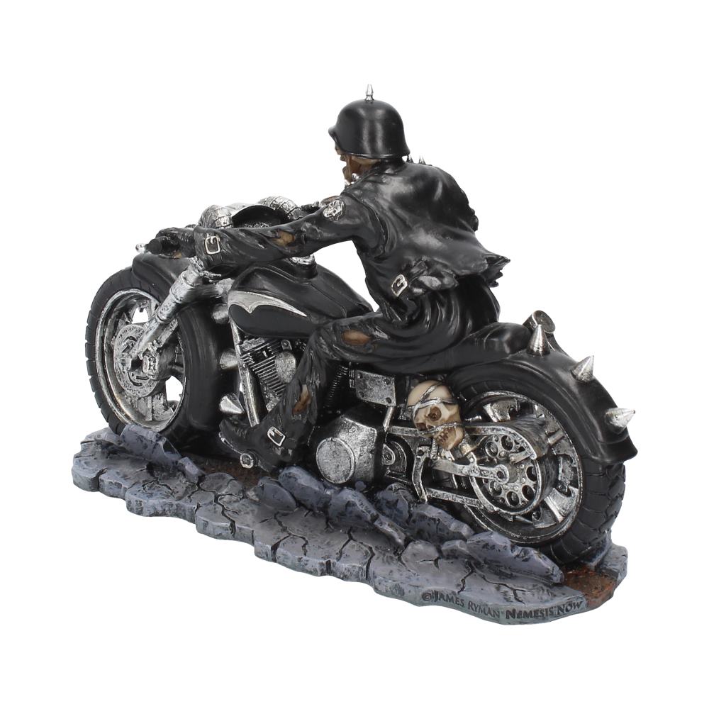 Hell on the Highway Skeleton Motorbike Figurine 20.5cm – Officially Licensed