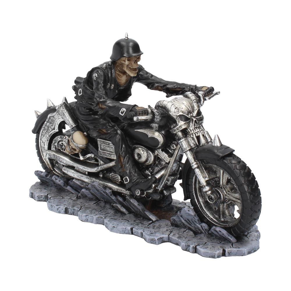 Hell on the Highway Skeleton Motorbike Figurine 20.5cm – Officially Licensed