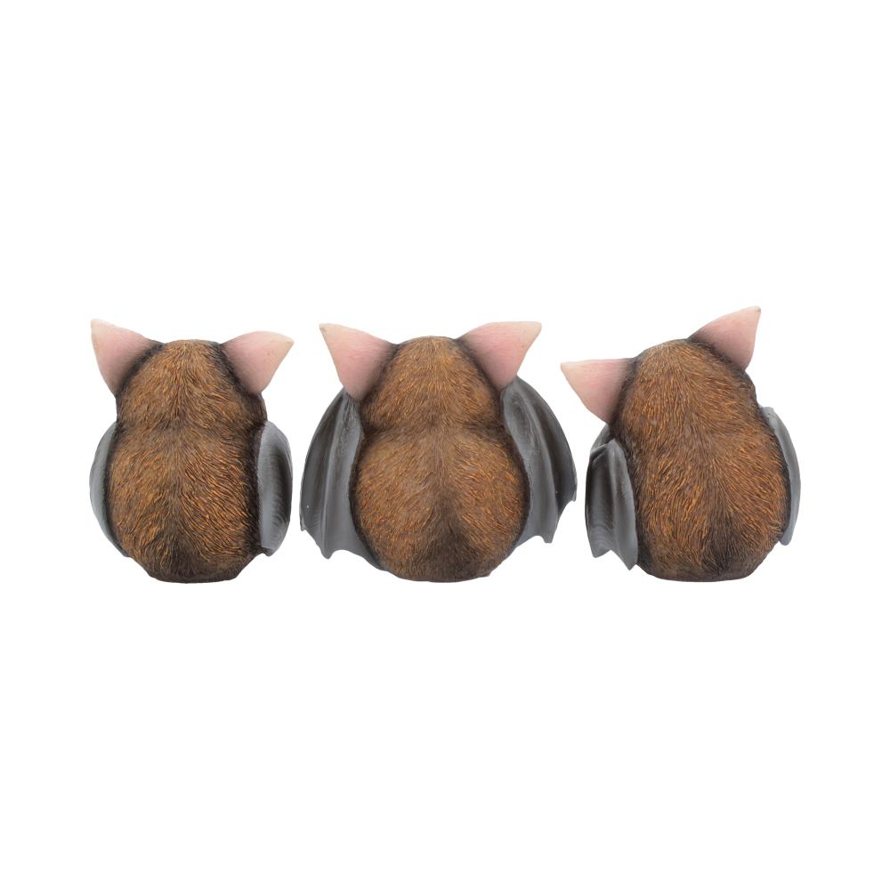 Three Wise Bats Figurine Set 8.5cm | Nemesis Now