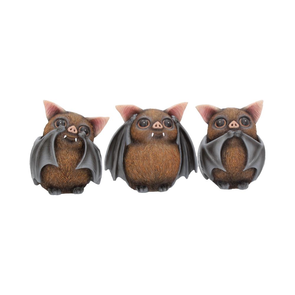 Three Wise Bats Figurine Set 8.5cm | Nemesis Now