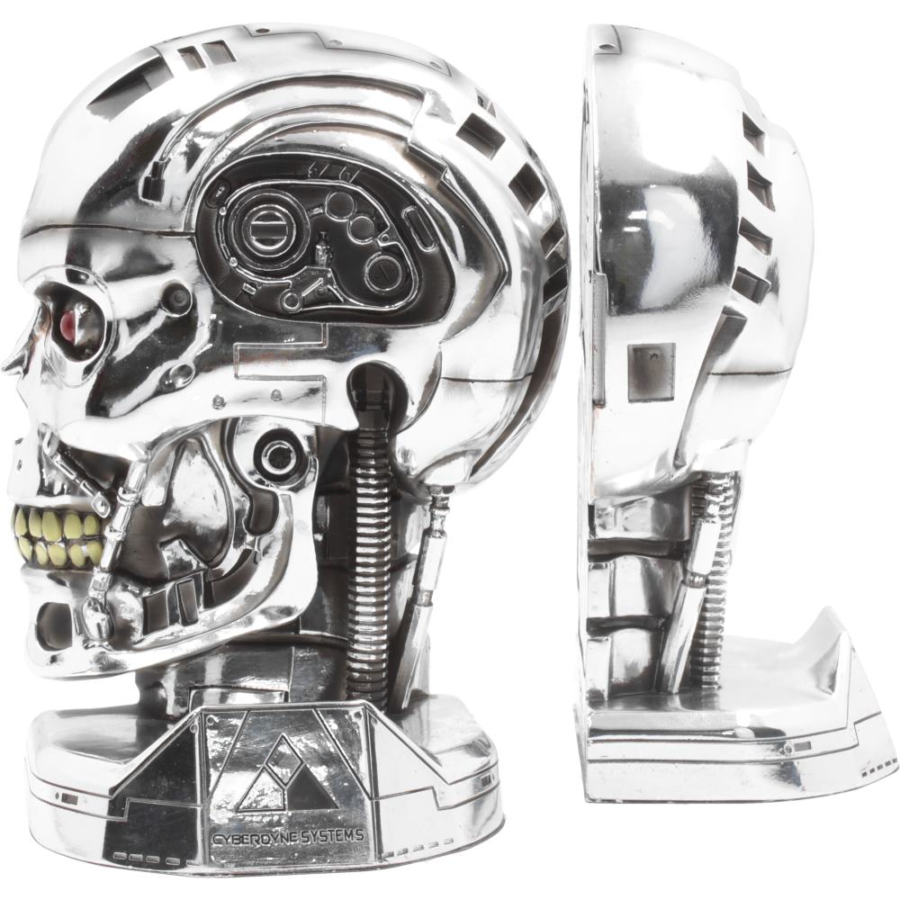 Terminator 2 T-800 Head Bookends 18.5cm | Officially Licensed