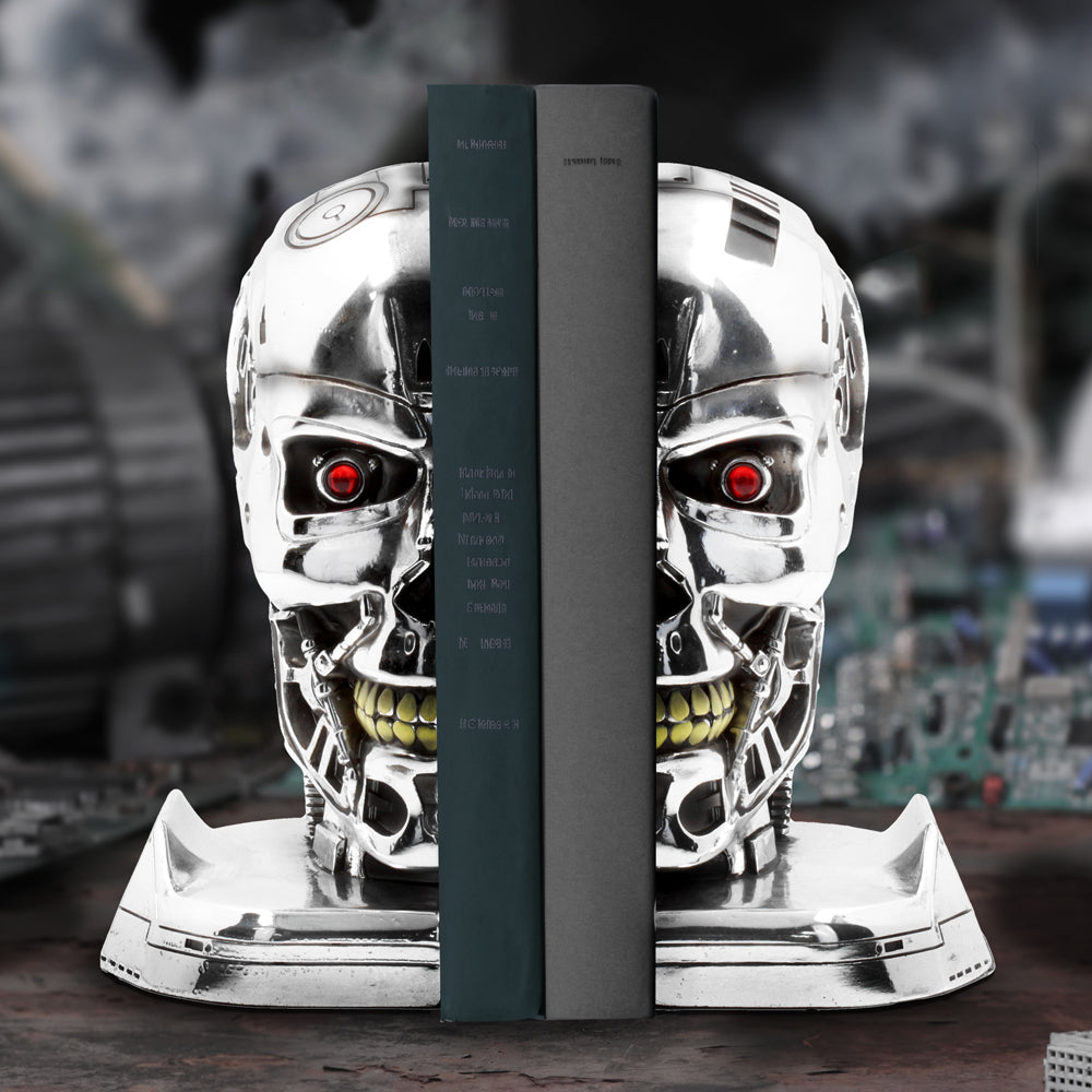Terminator 2 T-800 Head Bookends 18.5cm | Officially Licensed