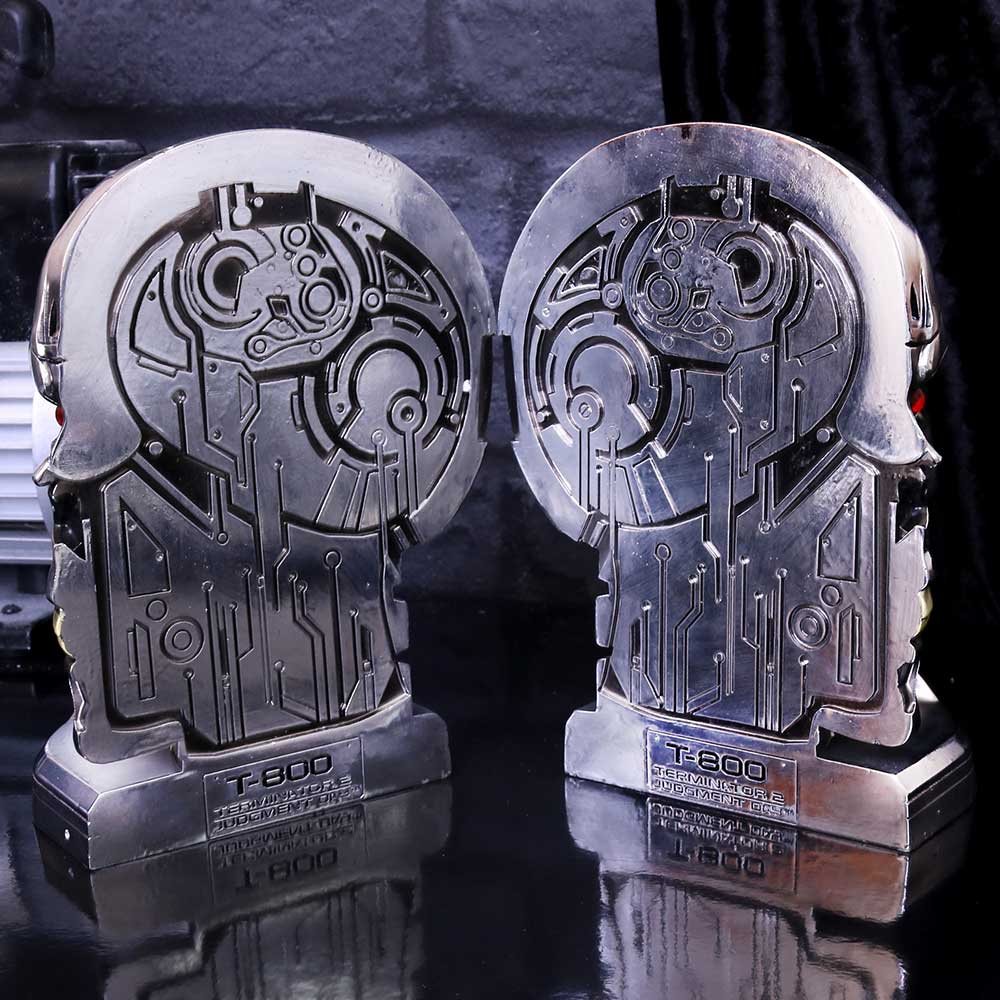 Terminator 2 T-800 Head Bookends 18.5cm | Officially Licensed