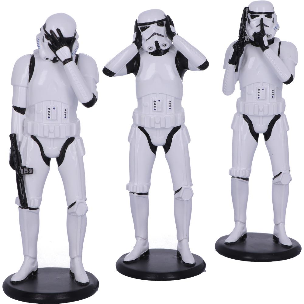 Stormtrooper Three Wise Figurine Set of 3, 14cm | Nemesis Now