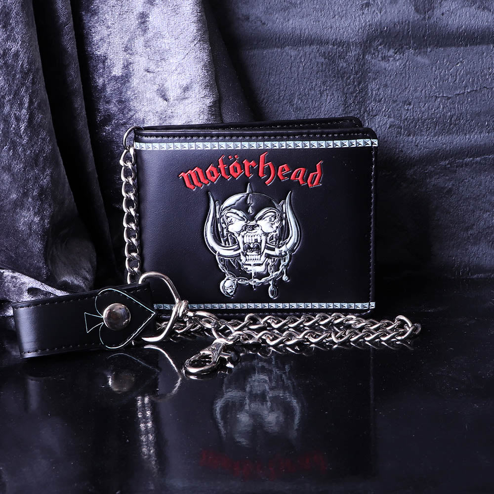 Motörhead Warpig Embossed Chain Wallet – Black