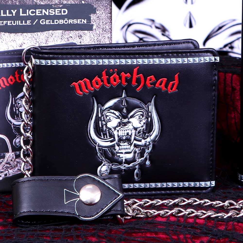 Motörhead Warpig Embossed Chain Wallet – Black