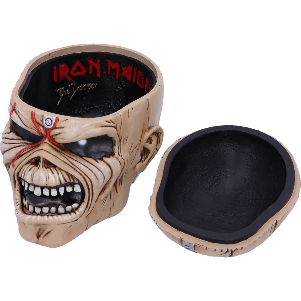 Iron Maiden Eddie The Trooper Head Trinket Box 18cm | Nemesis Now