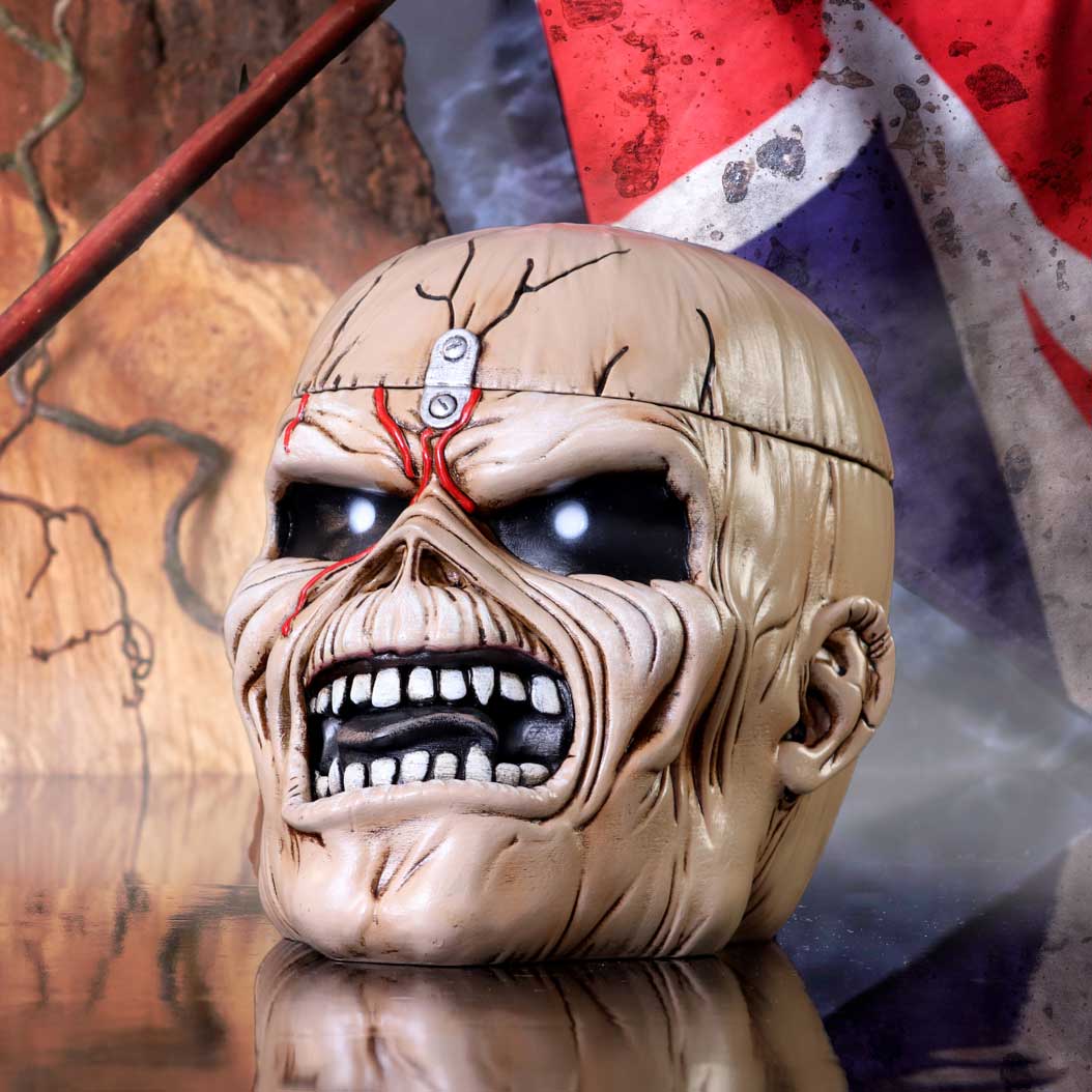 Iron Maiden Eddie The Trooper Head Trinket Box 18cm | Nemesis Now