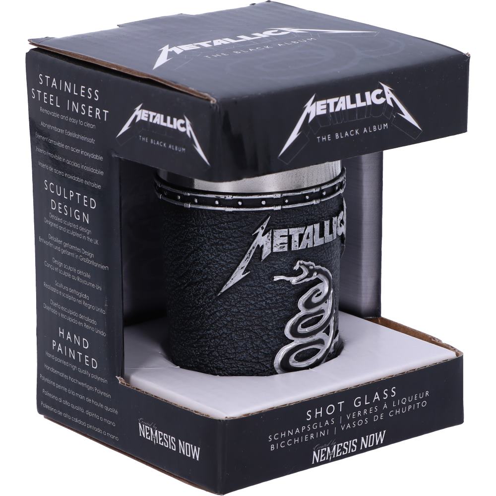 Metallica Black Album Shot Glass 7.5cm | Officially Licensed