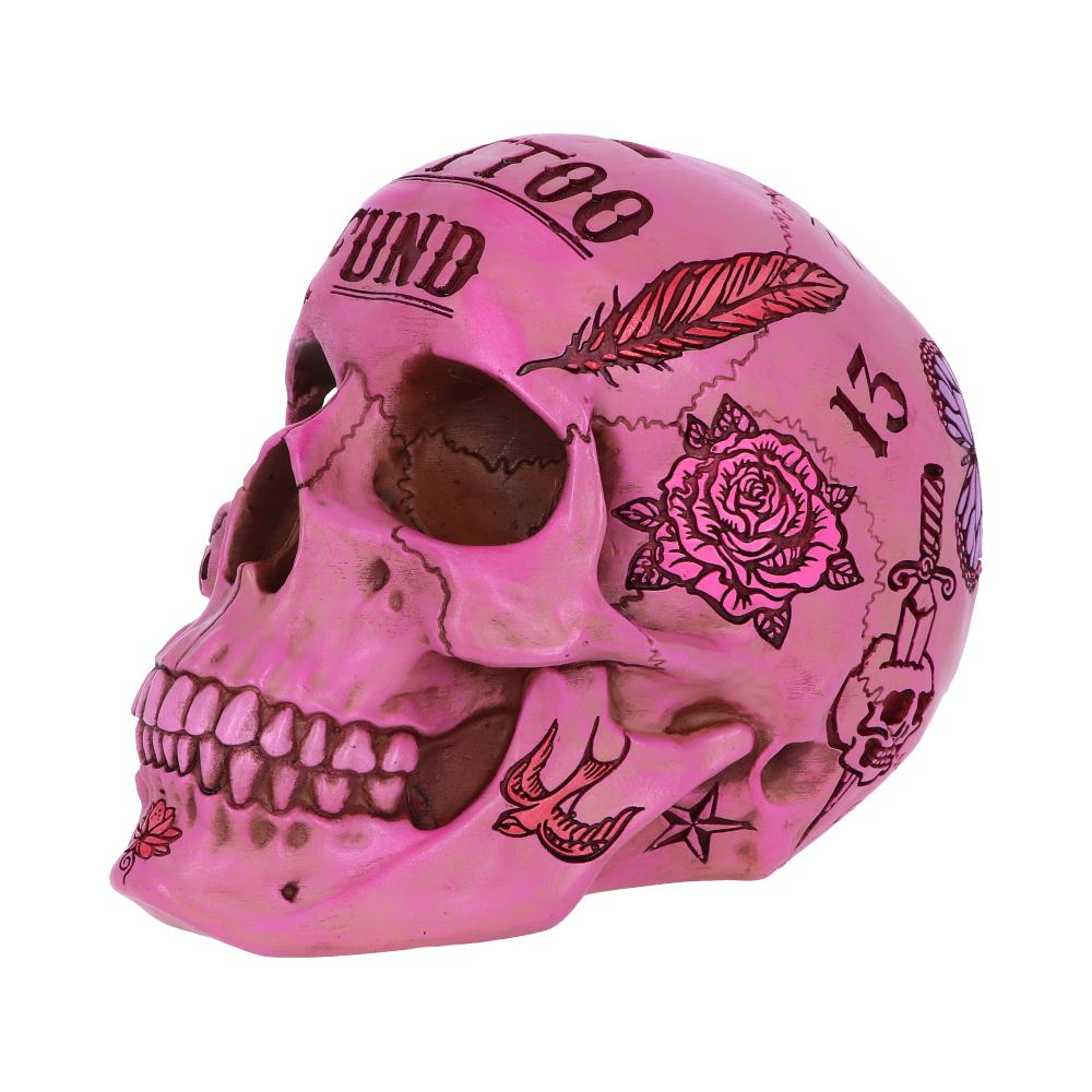 Nemesis Now Tattoo Fund Skull Money Box – Pink