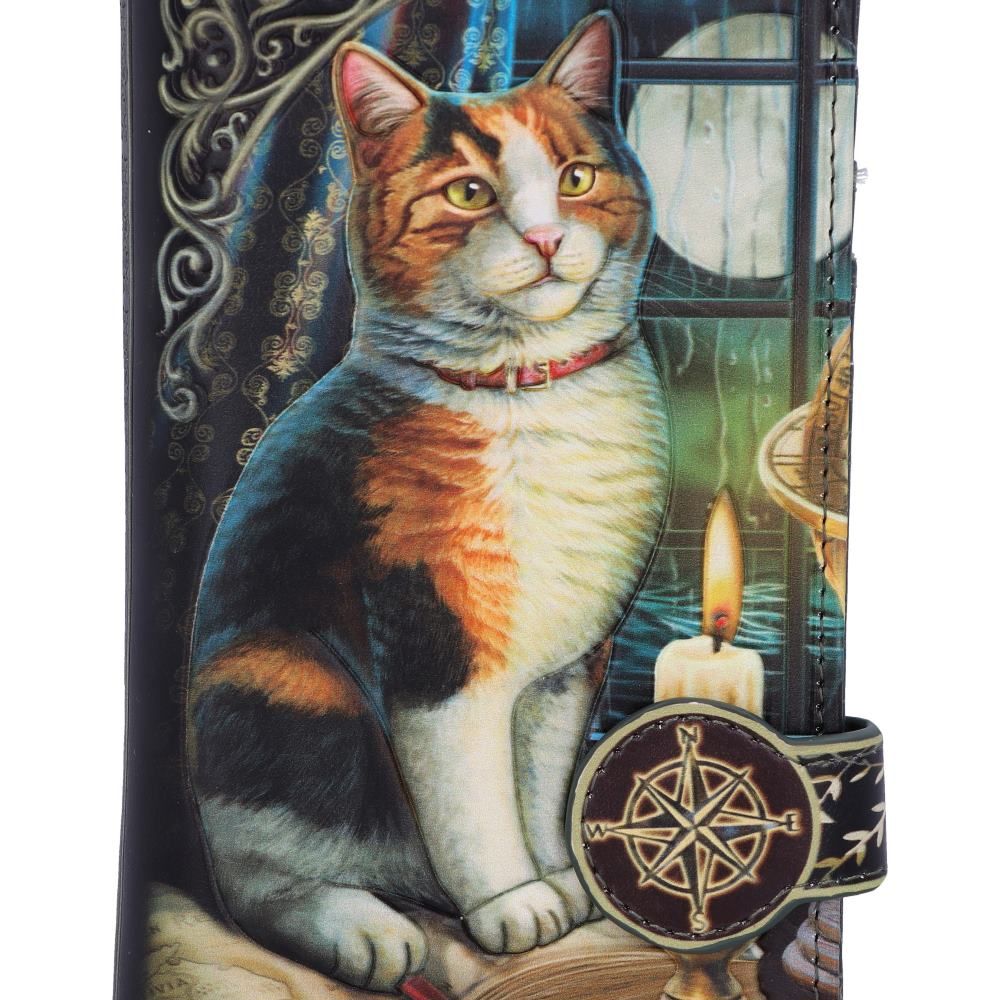 Lisa Parker Adventure Awaits Calico Cat Embossed Purse 18.5cm