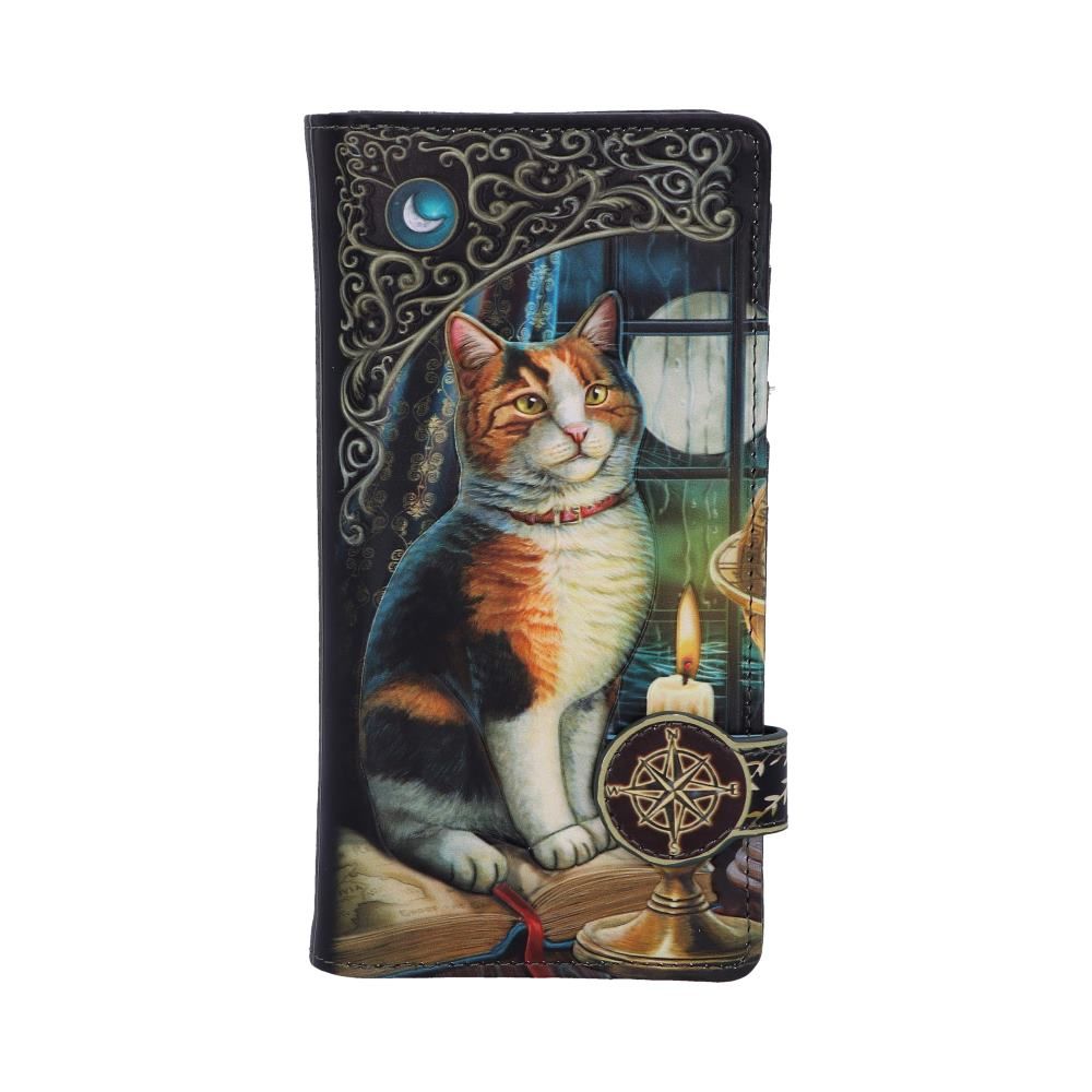 Lisa Parker Adventure Awaits Calico Cat Embossed Purse 18.5cm