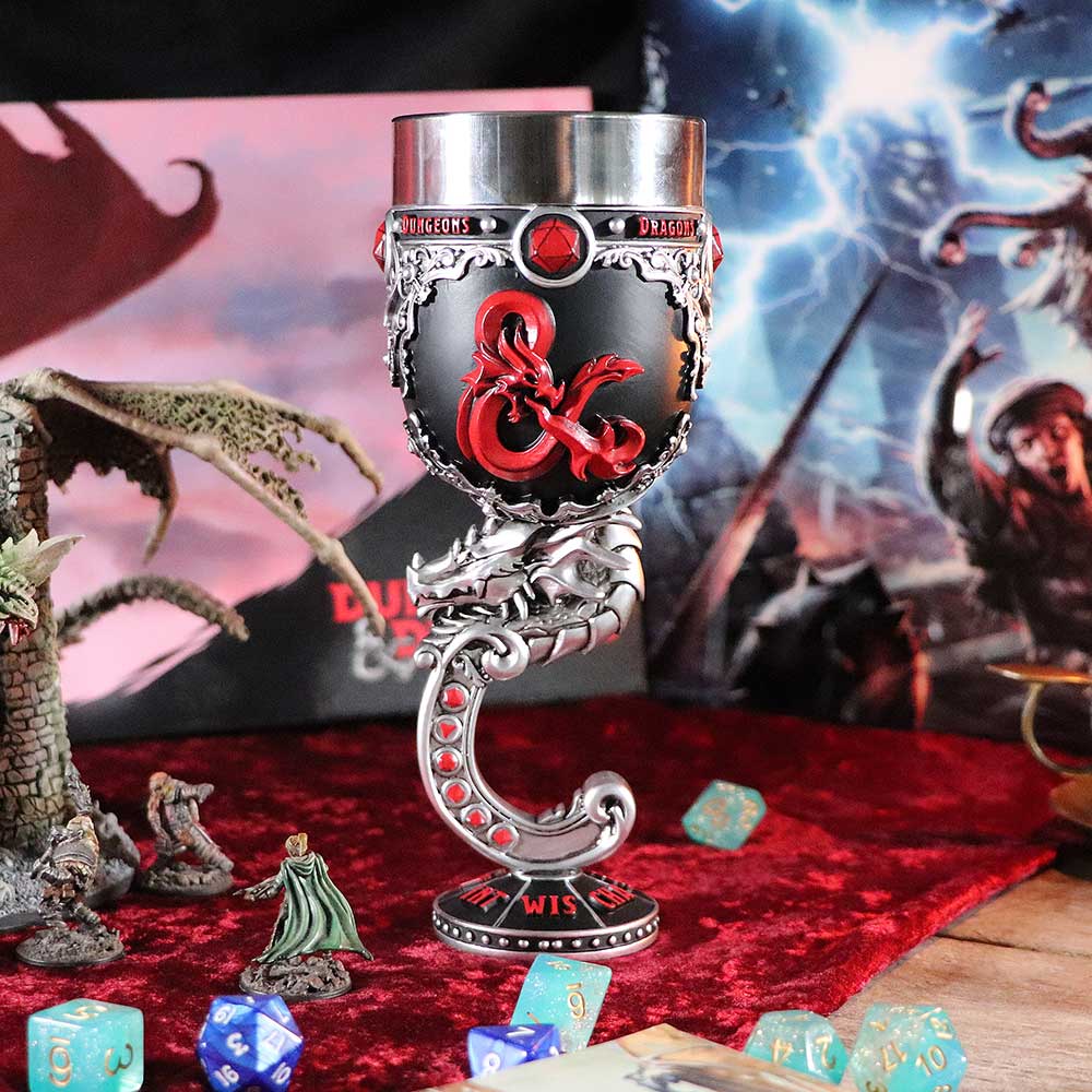 Dungeons & Dragons D20 Dragon Stem Goblet 19.5cm – Nemesis Now