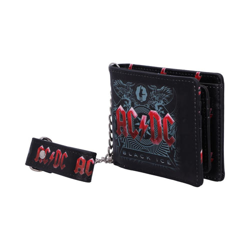 AC/DC Leather Wallet with Chain, 11cm