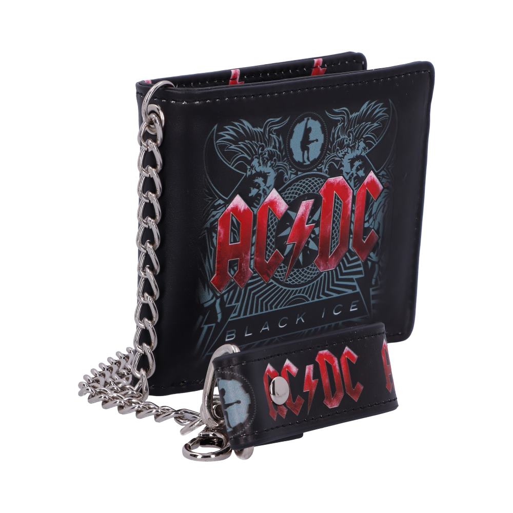 AC/DC Leather Wallet with Chain, 11cm