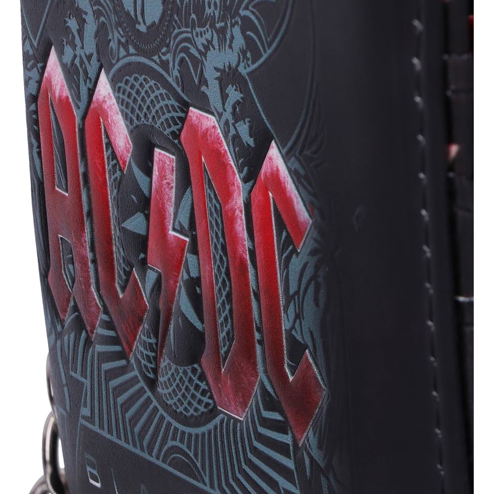 AC/DC Leather Wallet with Chain, 11cm