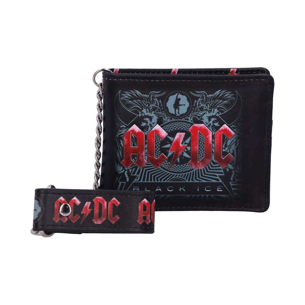 AC/DC Leather Wallet with Chain, 11cm