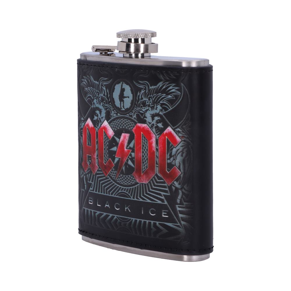 AC/DC Black Ice Hip Flask, 7oz