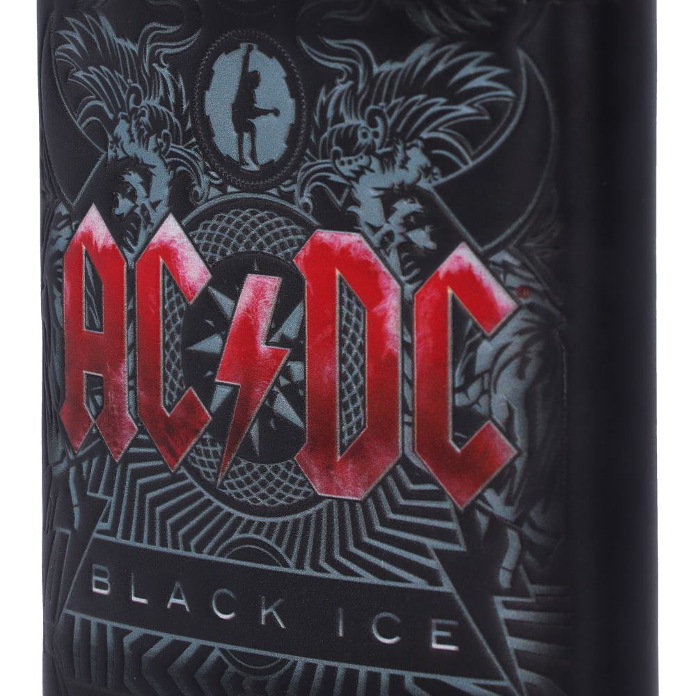 AC/DC Black Ice Hip Flask, 7oz