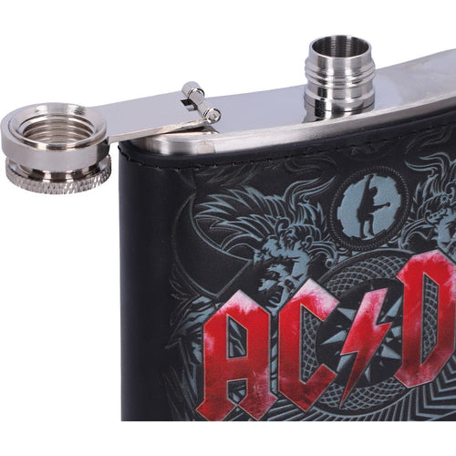 AC/DC Black Ice Hip Flask, 7oz