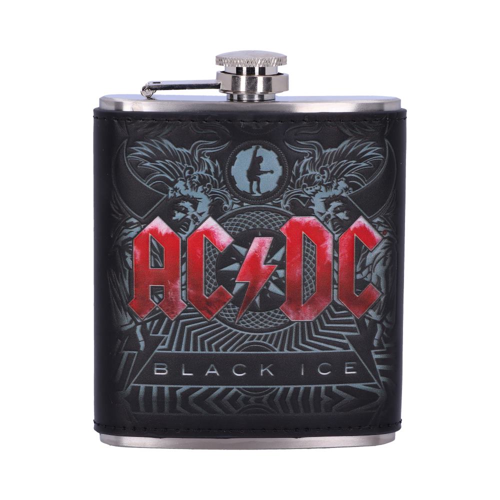 AC/DC Black Ice Hip Flask, 7oz