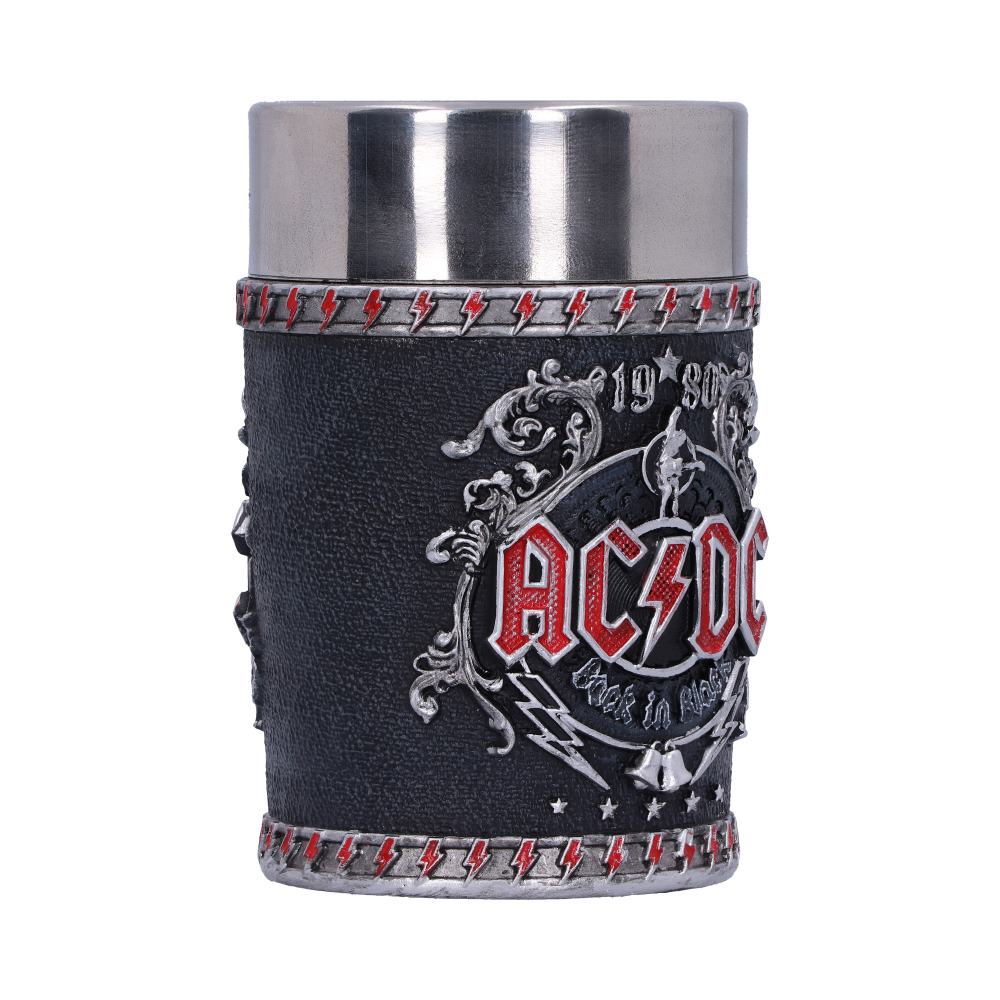 AC/DC Back in Black Shot Glass Collectible, 8.5cm