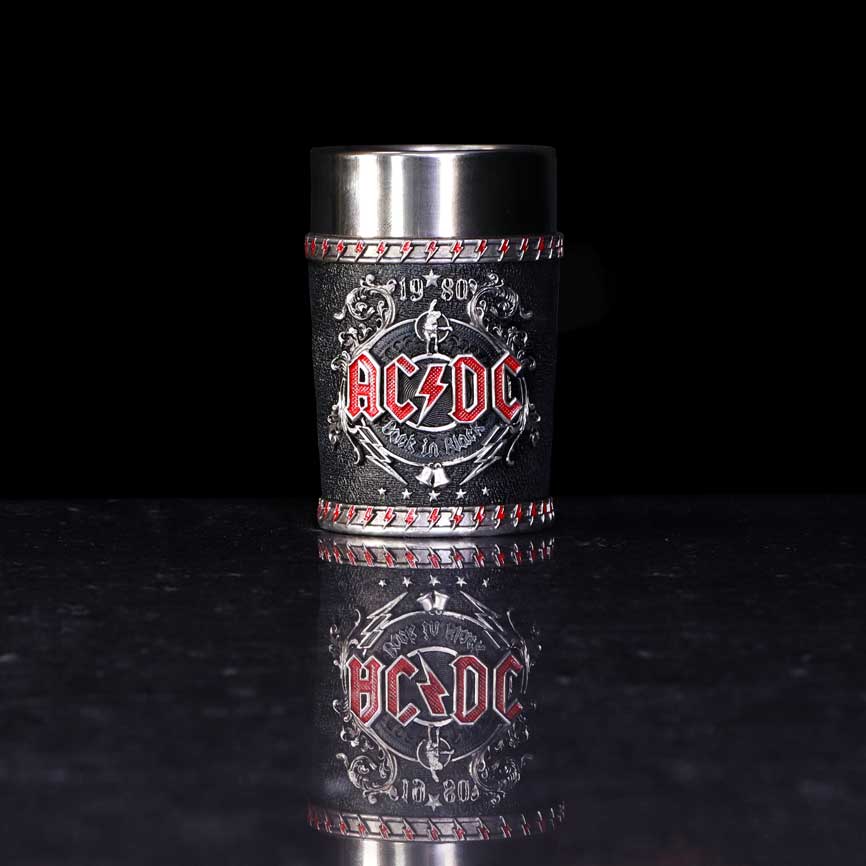 AC/DC Back in Black Shot Glass Collectible, 8.5cm