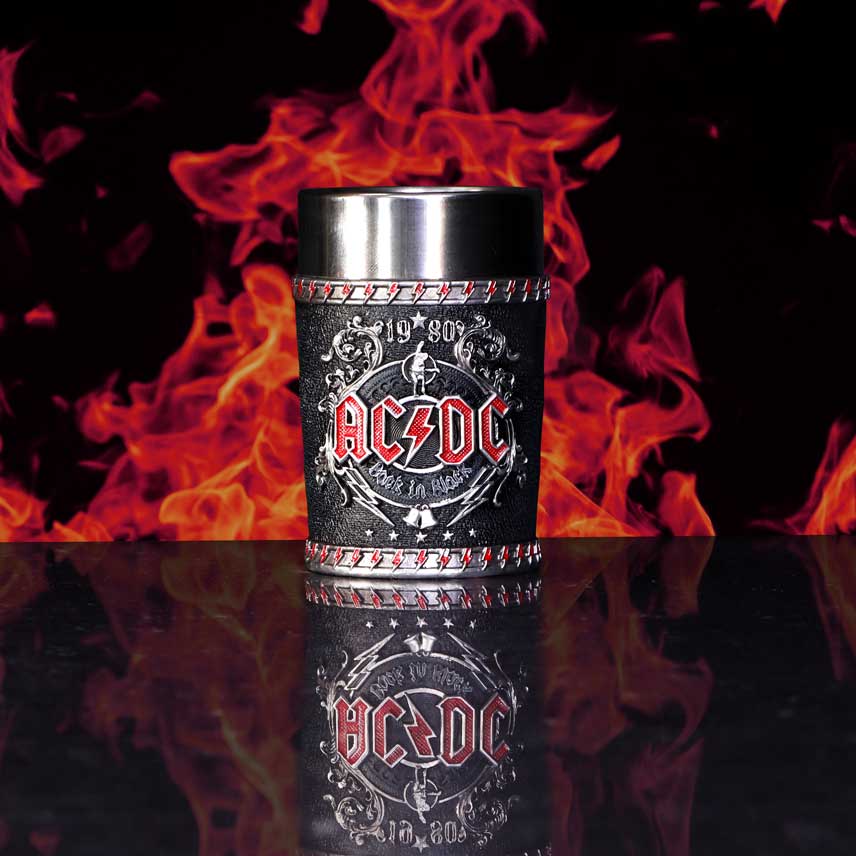 AC/DC Back in Black Shot Glass Collectible, 8.5cm