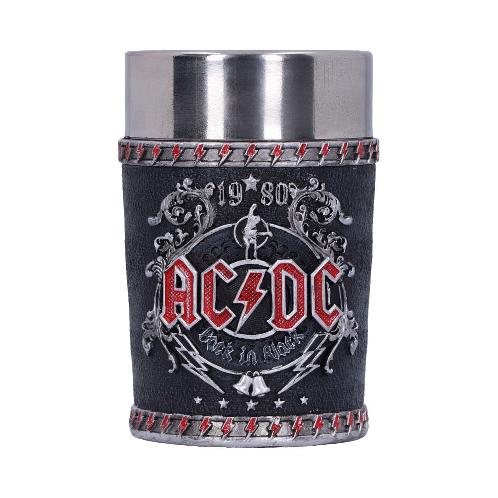 AC/DC Back in Black Shot Glass Collectible, 8.5cm