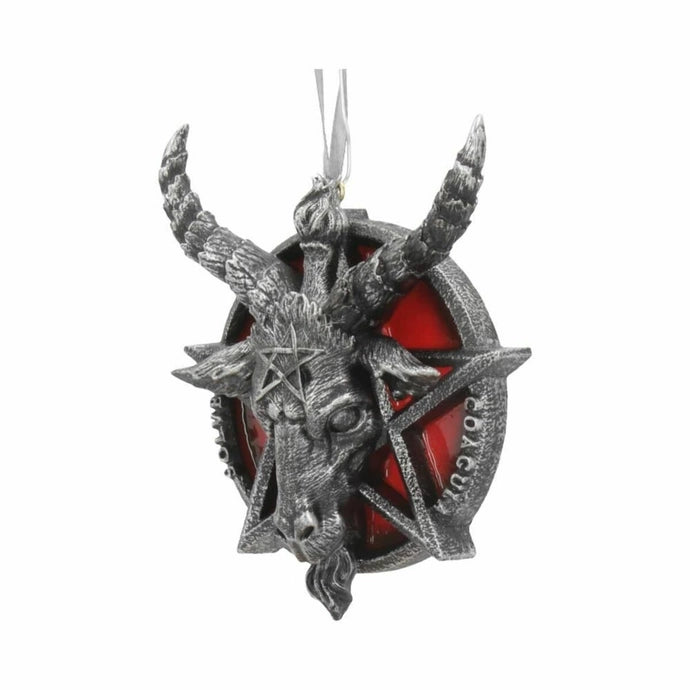 Baphomet Head Pentagram Hanging Ornament 9.5cm – Nemesis Now