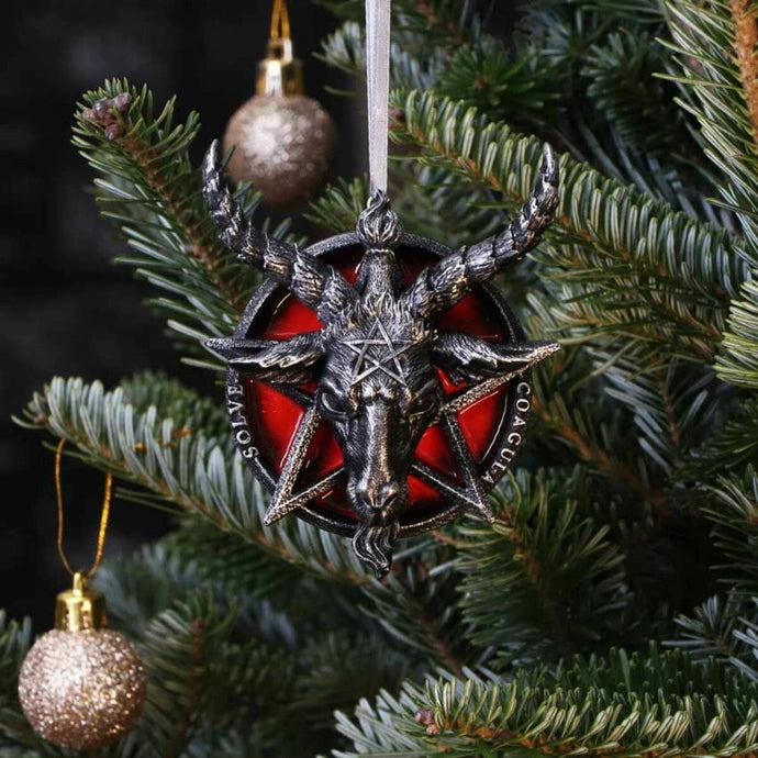 Baphomet Head Pentagram Hanging Ornament 9.5cm – Nemesis Now