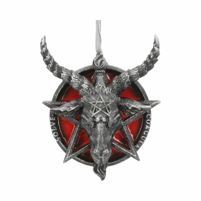 Baphomet Head Pentagram Hanging Ornament 9.5cm – Nemesis Now