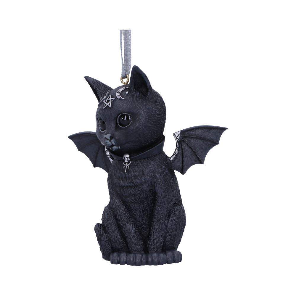 Malpuss Black Bat Cat Hanging Ornament 9.2cm – Nemesis Now