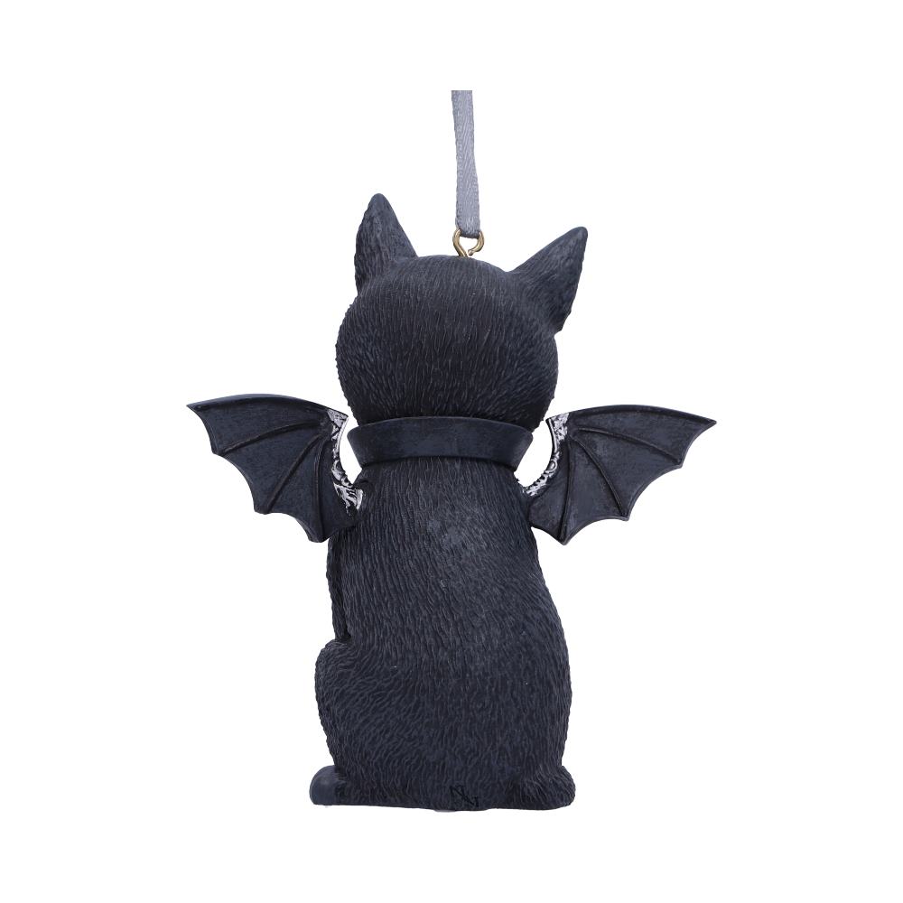 Malpuss Black Bat Cat Hanging Ornament 9.2cm – Nemesis Now