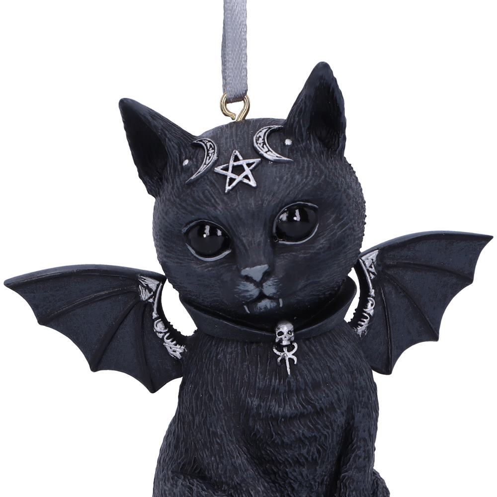 Malpuss Black Bat Cat Hanging Ornament 9.2cm – Nemesis Now