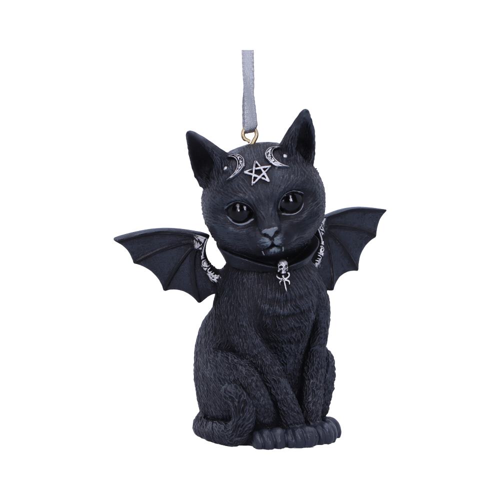 Malpuss Black Bat Cat Hanging Ornament 9.2cm – Nemesis Now