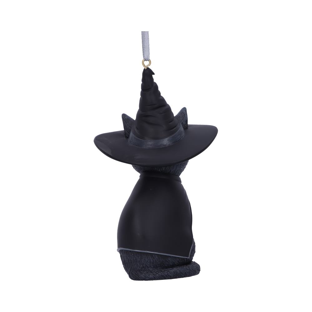 Purrah Black Witch Cat Hanging Ornament 11.5cm – Nemesis Now