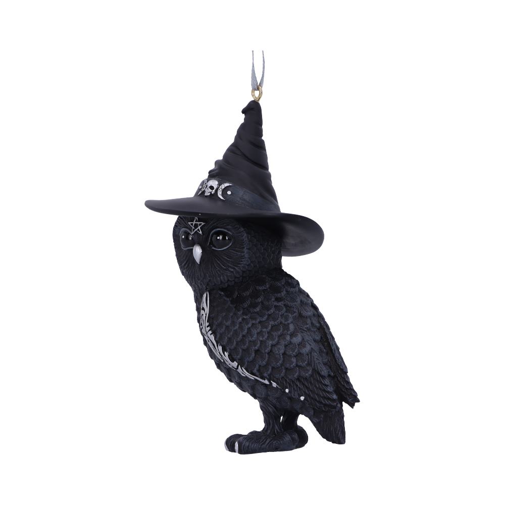 Owlocen Black Witch Owl Hanging Ornament 12cm – Nemesis Now