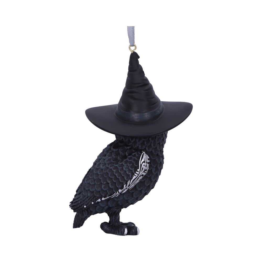 Owlocen Black Witch Owl Hanging Ornament 12cm – Nemesis Now